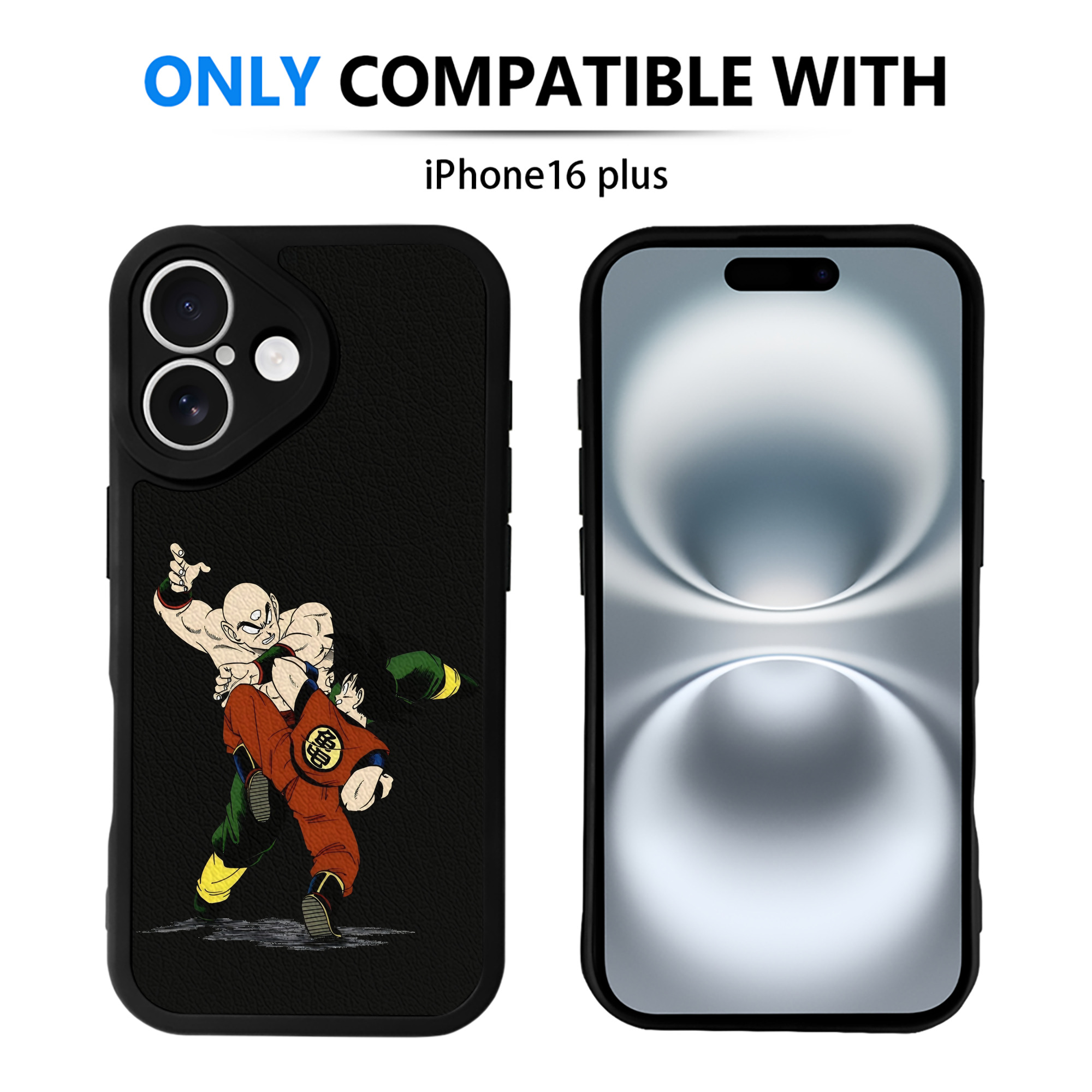 （画像用） ドラゴンボール DRAGON BALL 【iPhone 16シリーズ対応】シリコンスマホケース（レザー調） 材質：シリコン